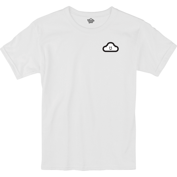 Thank You Cloudy T-Shirt - Size: Small White