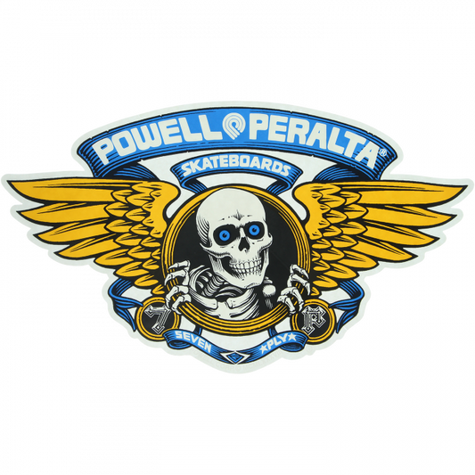 Powell Peralta Winged Ripper Die-Cut 12" Blue Ramp Decal