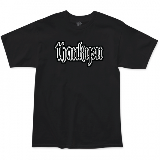 Thank You Gothic Sprite T-Shirt - Size: Medium Black