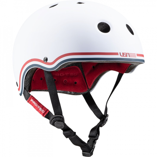Protec(Cpsc)Classic Usa White Helmet