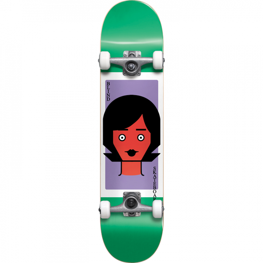 Blind Girl Doll 2 Complete Skateboard -8.0 Green Fp 