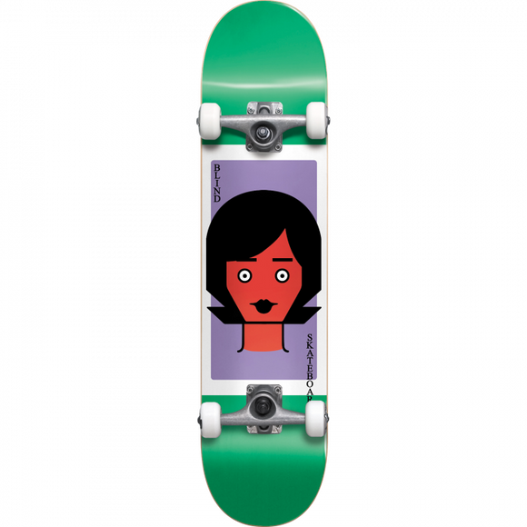 Blind Girl Doll 2 Complete Skateboard -8.0 Green Fp 