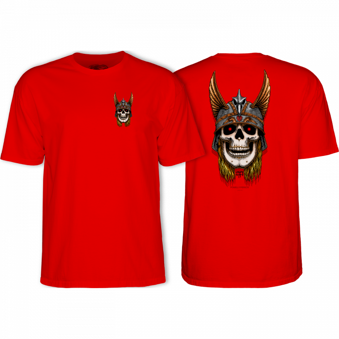 Powell Peralta Anderson Skull T-Shirt - Size: Medium Red