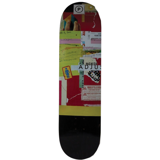 Girl Pacheco Cut And Paste Skateboard Deck -8.37 DECK ONLY