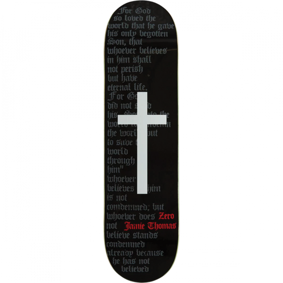 Zero Thomas Cross Skateboard Deck -8.25 Black DECK ONLY