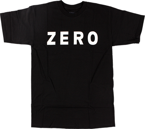 Zero Army Logo T-Shirt - Size: Medium Black/White