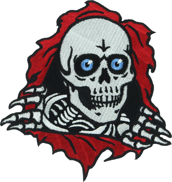Powell Peralta Ripper 3" Patch White/Red/Black