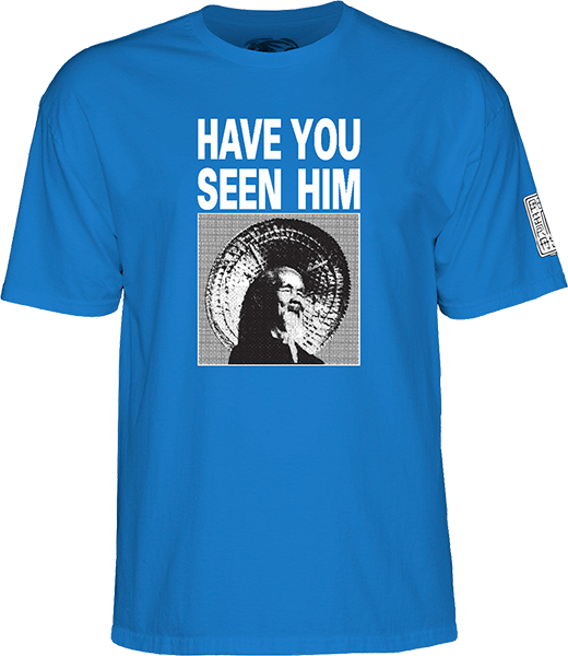 Powell Peralta Have You Seen Him T-Shirt - Size: Medium Royal
