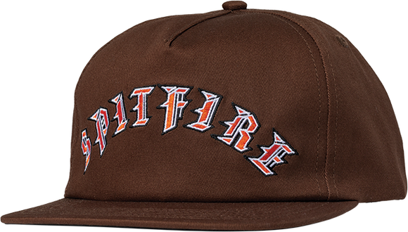 Spitfire Old E Arch Skate HAT - Adjustable Brown 