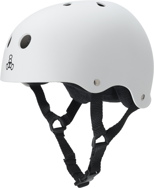 Triple 8 Helmet White Rubber