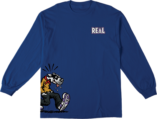 Real Comix Long Sleeve Shirt X-LARGE -Royal