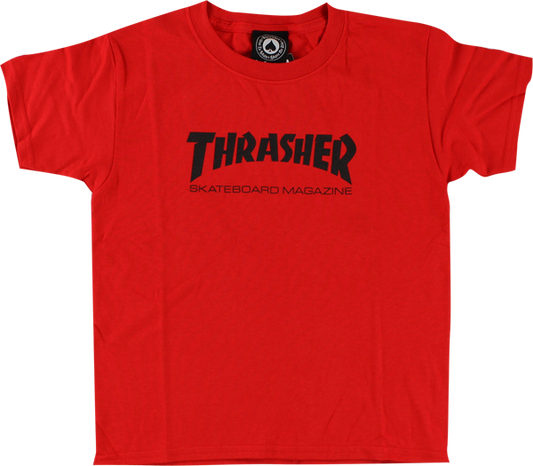 Thrasher Mag Logo Youth T-Shirt - Red