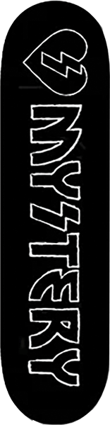 Mystery Rock City Logo Skateboard Deck -8.25 Black DECK ONLY