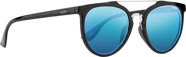 Nectar Sunglasses Chelsea Gloss Black/Blue Mirror