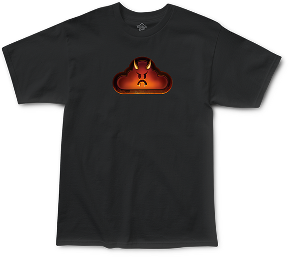 Thank You Flame On T-Shirt - Size: X-Large Black