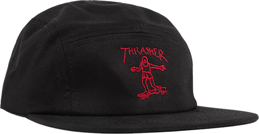 Thrasher Gonz Logo Skate HAT - Adjustable Black/Red 