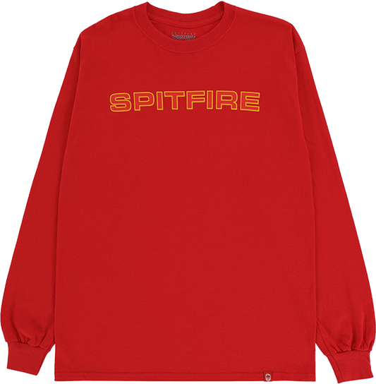 Spitfire Classic 87 Ls Size: MEDIUM Red/Gold/Red