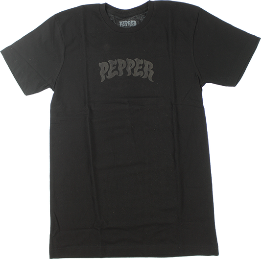 Pepper Logo T-Shirt - Size: Medium Black