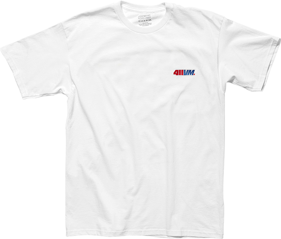 Transworld 411vm Embroidered T-Shirt - Size: Small White