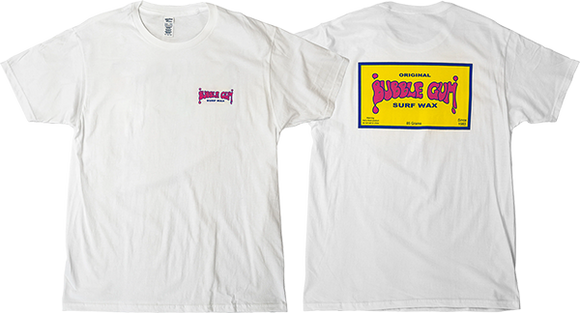 Bubble Gum Original Logo T-Shirt - Size: LARGE White