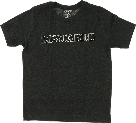 Lowcard Logo Youth T-Shirt - Charcoal