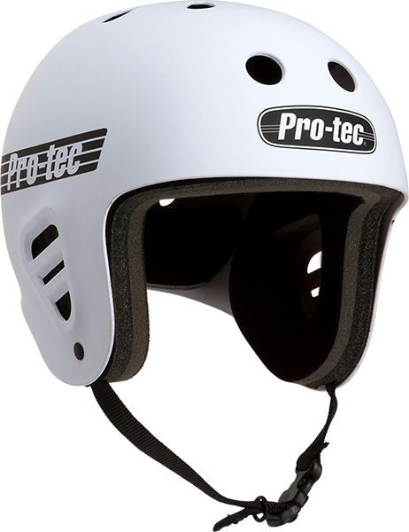 Protec Fullcut Classic Matte White- Helmet