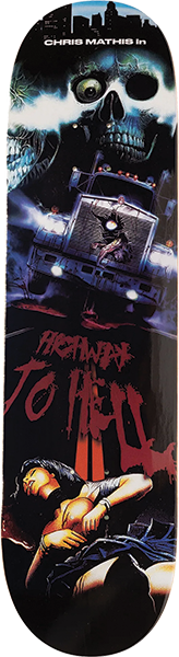 Topx Mathis Highway To Hell Skateboard Deck -8.5 DECK ONLY