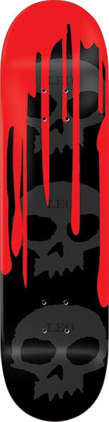 Zero Romero 3 Skull Blood Skateboard Deck -8.5 DECK ONLY