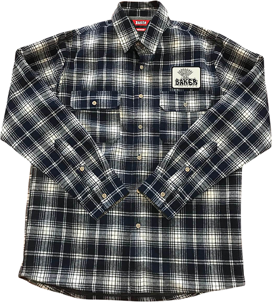 Baker Jolly Man Flannel Ls Size: SMALL Navy