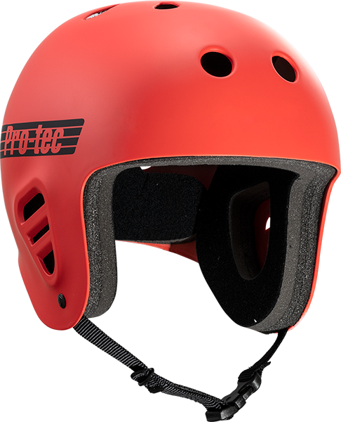 Protec Fullcut Classic Matte Bright Red- Helmet