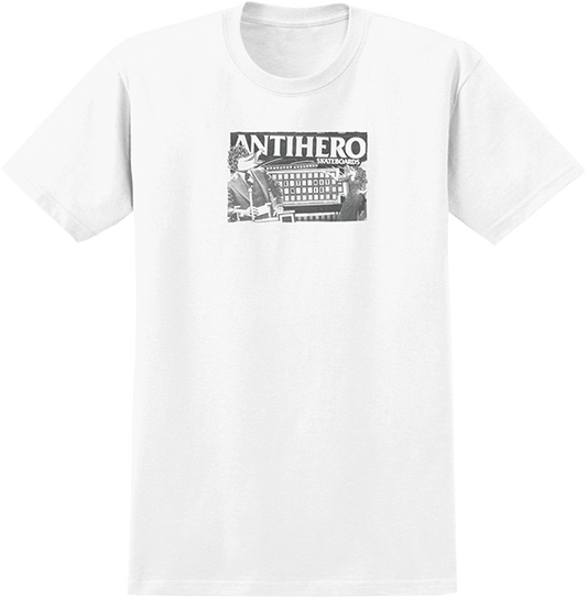 Antihero Wheel Of Antihero T-Shirt - Size: Medium White