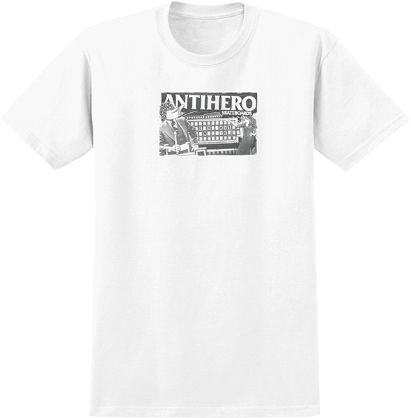 Antihero Wheel Of Antihero T-Shirt - Size: Medium White