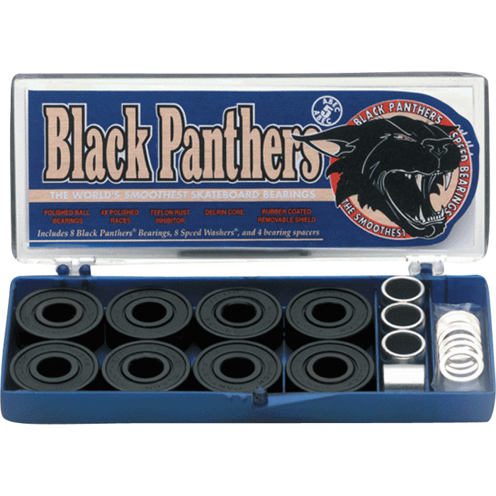 Shortys Black Panthers Abec-5 Single Set - 8 Pieces