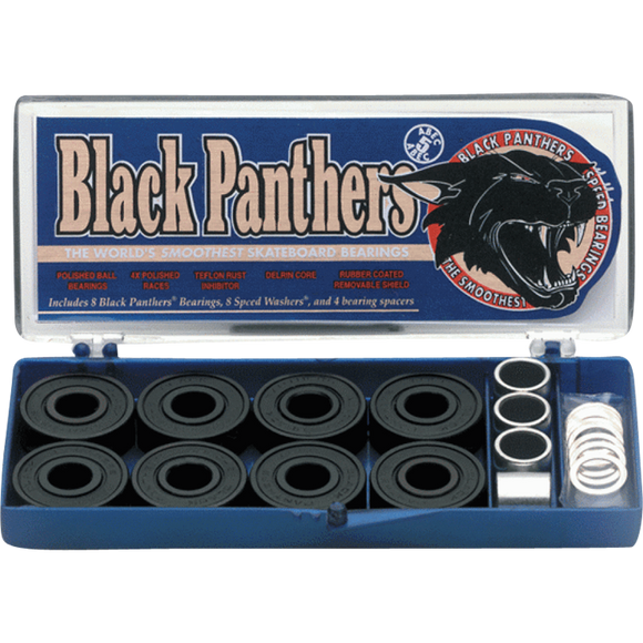 Shortys Black Panthers Abec-5 Single Set - 8 Pieces