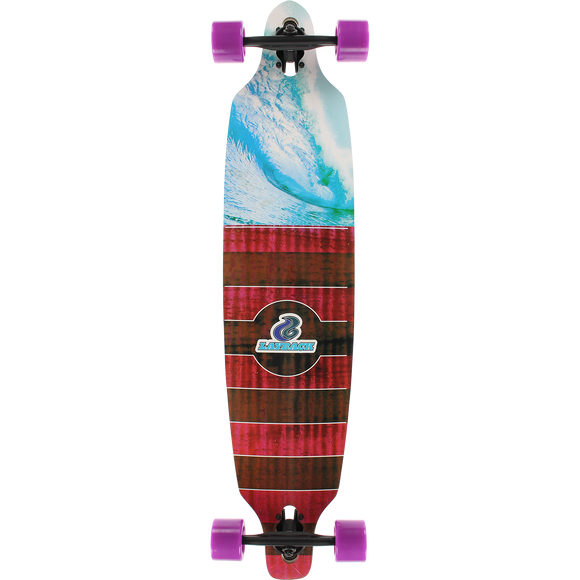 Layback Pipe Dreams Bamboo Drop Through Complete Longboard Skateboard -9.75x40 