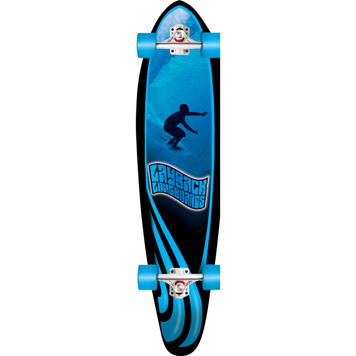 Layback Slotted Complete Longboard Skateboard -9.75x40 