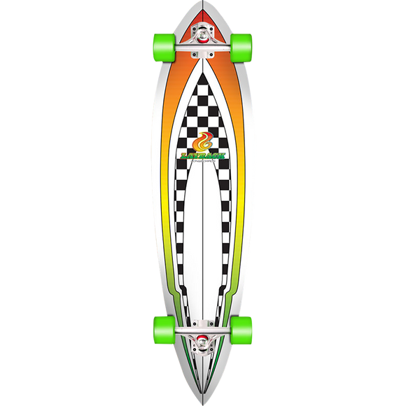 Layback Throwback Complete Longboard Skateboard -9.87x40 Blem  