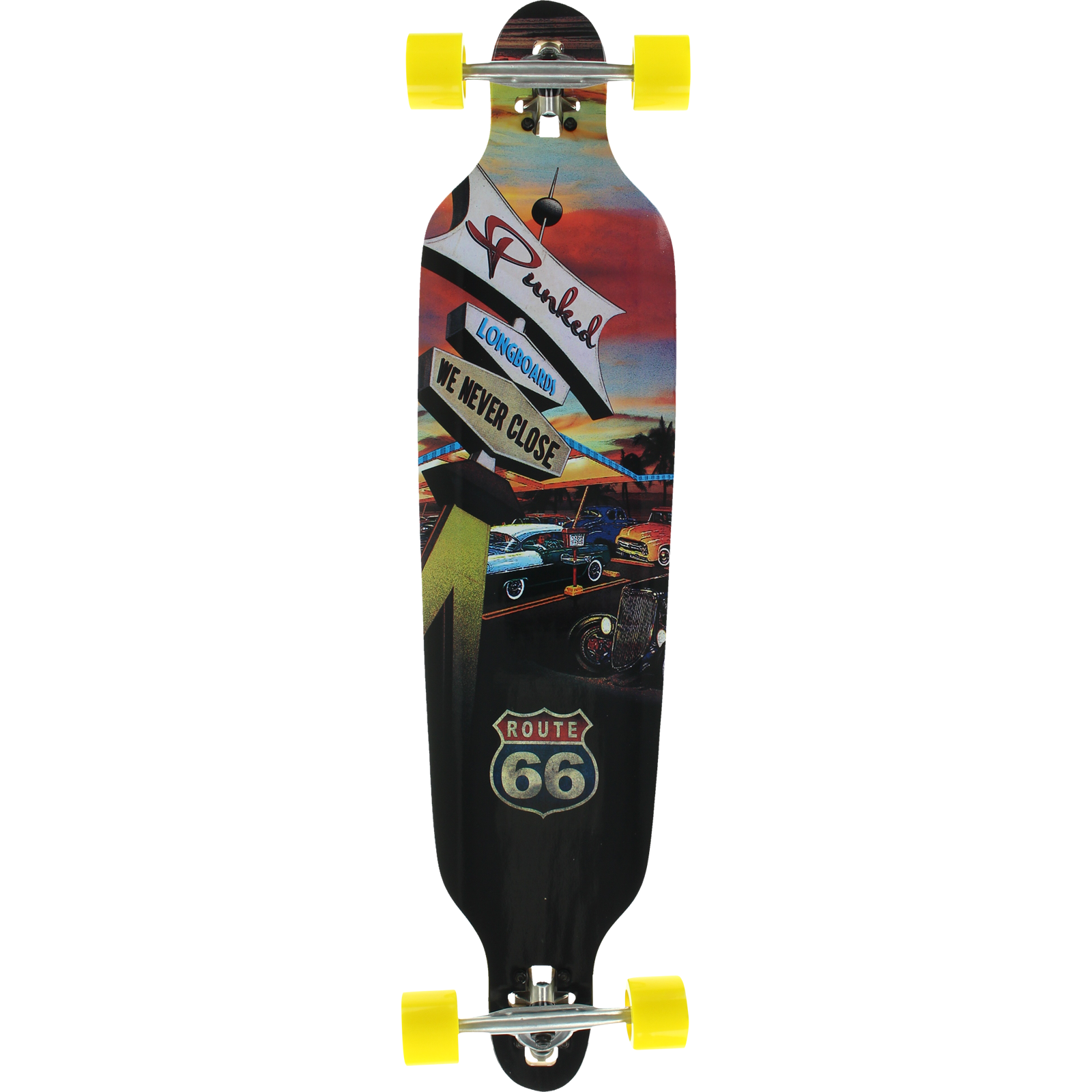 Punked Drop Through Complete Longboard -9x41.25 Diner