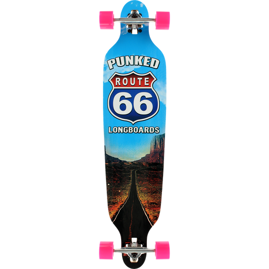Punked The Run Drop-Thru Complete Longboard Skateboard -9x41.25  | Universo Extremo Boards Skate & Surf