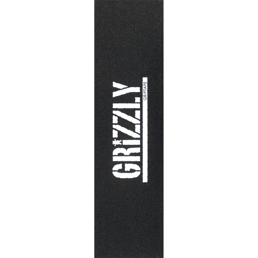 Grizzly Single Sheet Stamp Black/White Griptape | Universo Extremo Boards Skate & Surf