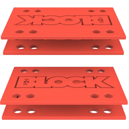Block Riser Drop-Thru Adapter Kit Red | Universo Extremo Boards Skate & Surf