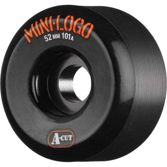 Mini Logo A-Cut 52mm 101a Black  Skateboard Wheels (Set of 4)