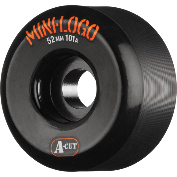 Mini Logo A-Cut 52mm 101a Black  Skateboard Wheels (Set of 4)