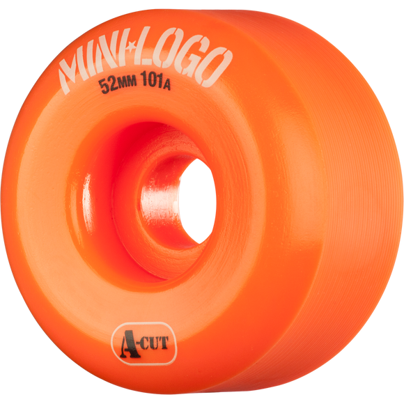 Mini Logo A-Cut 52mm 101a Orange  Skateboard Wheels (Set of 4)
