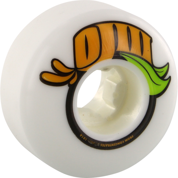OJ Wheels From Concentrate 53mm 101a White Skateboard Wheels (Set of 4) | Universo Extremo Boards Skate & Surf