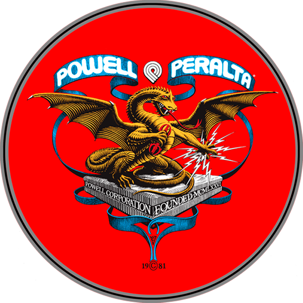 Powell Peralta Banner Dragon 4" Decal Single |Universo Extremo Boards Skate & Surf