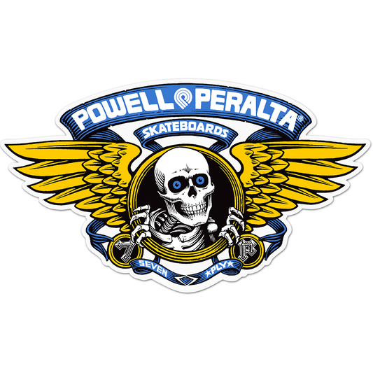 Powell Peralta Winged Ripper Die-Cut 5" Blue Decal