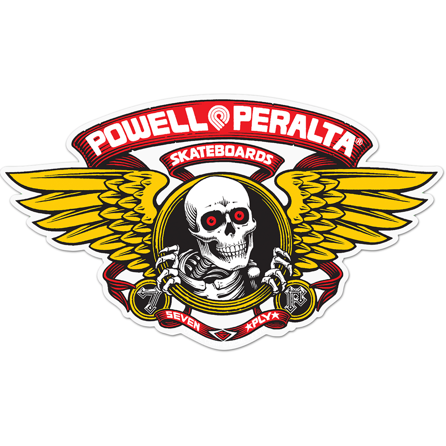 Powell Peralta Winged Ripper Die-Cut 5" Red Decal