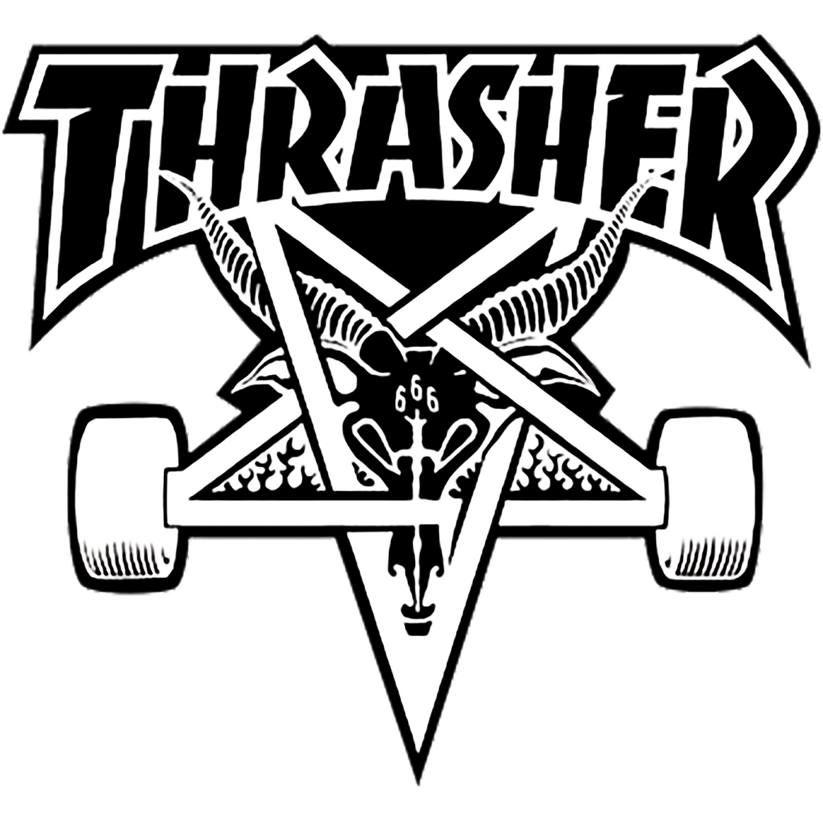 Thrasher logo shop pentagram