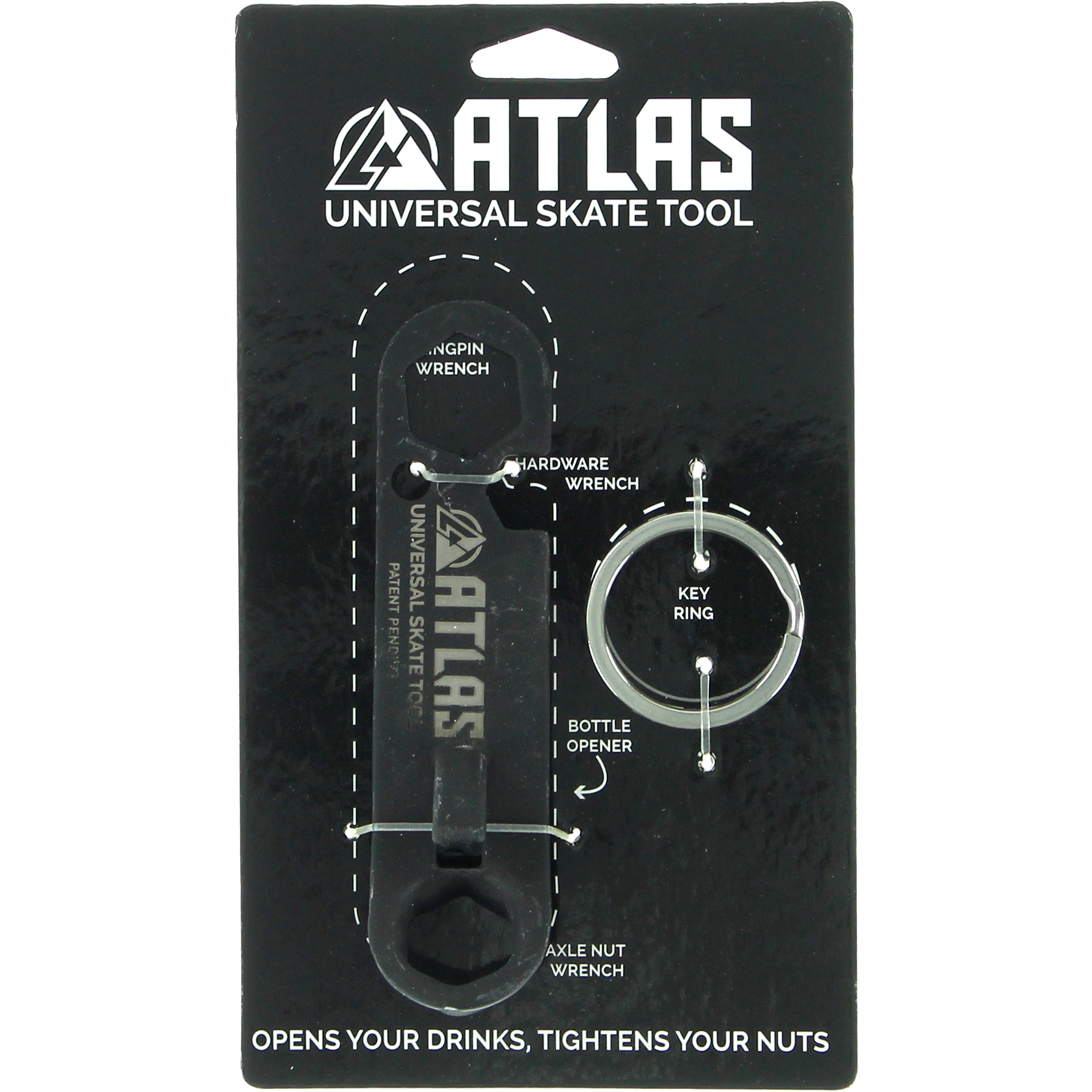 Atlas Universal SKATE TOOL Bottle Opener Keychain | Universo Extremo Boards Skate & Surf
